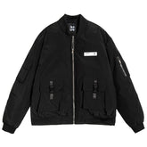 Functional Labeling Bomber Jacket