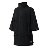 High Zipper Half Sleeve Tee