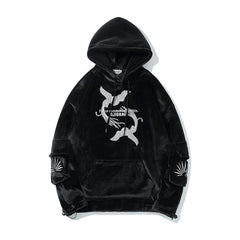 Hip-Hop Three-Dimensional Japanese Streetwear Hoodie