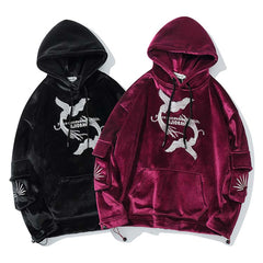 Hip-Hop Three-Dimensional Japanese Streetwear Hoodie