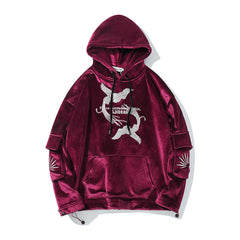 Hip-Hop Three-Dimensional Japanese Streetwear Hoodie