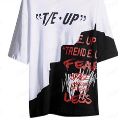 Men's fashion streamer contrast Tee