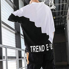 Men's fashion streamer contrast Tee