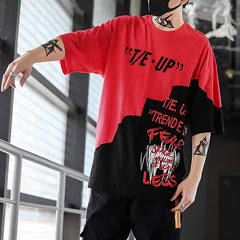 Men's fashion streamer contrast Tee