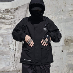 Ninja Dark Multi Pockets Cargo Jacket