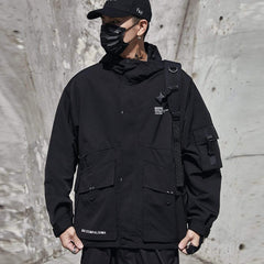Ninja Dark Multi Pockets Cargo Jacket