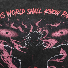 "Pain" Retro Washed Oversized Tee