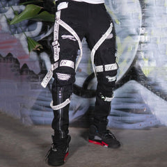 Streetwear Stacked Jeans Urban Pants