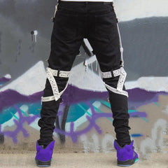 Streetwear Stacked Jeans Urban Pants