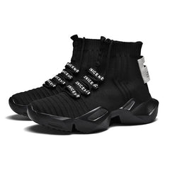 Techwear High Platform Sock Sneakers