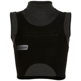 Techwear Patchwork Print Vest