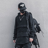 Long Sleeve Techwear Chest Pocket Hoodie
