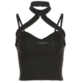 Zipper Neck Strap Tee