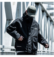 Oversized Multi-Pocket Lightweight Cargo Jacket