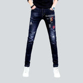 Whiskered men's street jeans