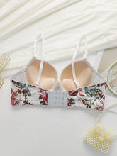 Women's sexy embroidered floral lingerie