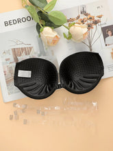 Women's sexy light front buckle with transparent shoulder strap Underwear