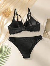 Women's sexy solid color lingerie
