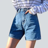 Women's wide leg jeans shorts
