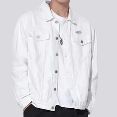 Painted back-print denim jacket