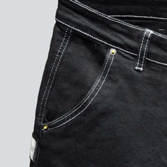 Black streetwear baggy jeans