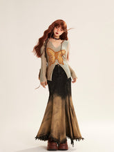 Retro Butterfly Patch Embroidered Slim Top