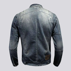 Vintage outerwear biker men's jeans jacket
