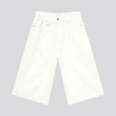 Baggy camo style men's denim shorts