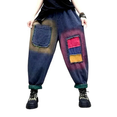 Baggy denim pants for ladies