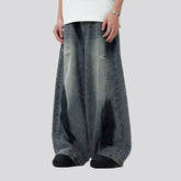 Baggy fit painted men's jeans