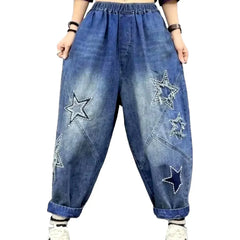 Baggy jean pants for women