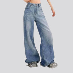 Loose polished jeans for ladies