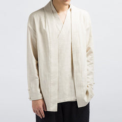 Zen Kimono+Cardigan in One Beige