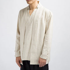 Zen Kimono+Cardigan in One Beige