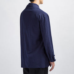 Zen Kimono+Cardigan in One Blue