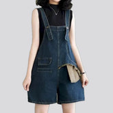 Boho baggy women's jean overall