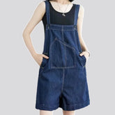 Boho chic women's denim overall