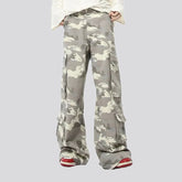 Boho fashion baggy fit men's denim pants