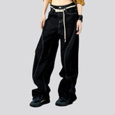 Boho style baggy women's jeans