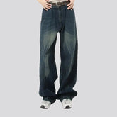 Boho style smoothed fit men's jeans