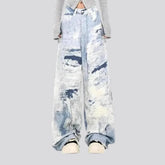 Boho style women's jean pants