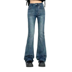 Bootcut sanded jeans for ladies