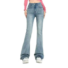 Bootcut sanded jeans for ladies