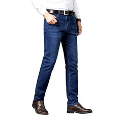 Business casual stretchy men's jeans