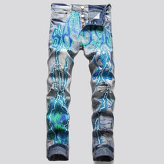 Light-wash vintage jeans for men