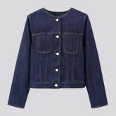 Casual fit jean jacket for ladies