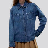 Casual fit women's denim shirt