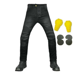 Casual men's moto jeans