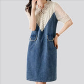 Casual midi denim dress