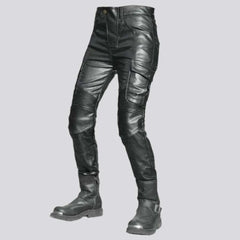 Biker wax jean pants for ladies